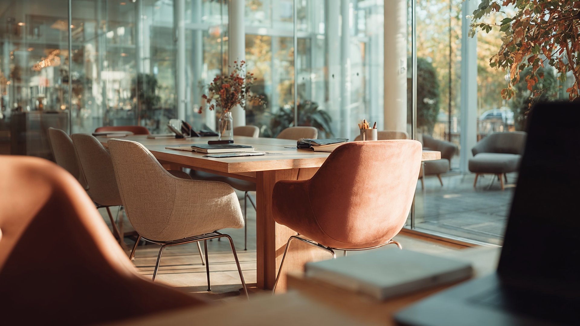 KI-Generiertes Bild eines modernen Büros.