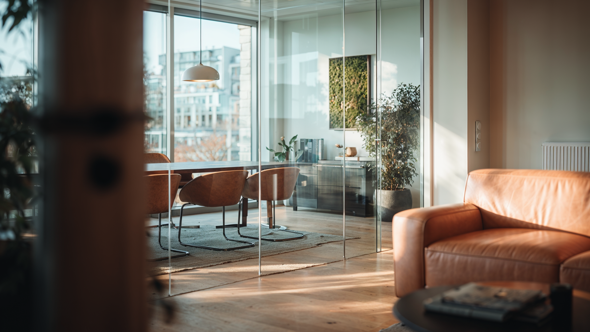 KI-Generiertes Bild eines modernen Büros.